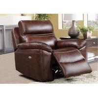 furniture link fairmont electric recliner armchair brown