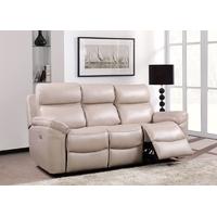 furniture link fairmont 3 seater electric recliner armchair taupe