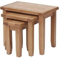 Furniture Link Hampshire Oak Nest of Tables