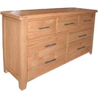 Furniture Link Hampshire Oak Dresser - 3 Over 4 Drawer