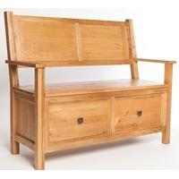 Furniture Link Aylesbury Oak Monks Bench