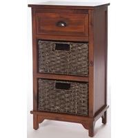 Furniture Link Libra Dark Chest of Drawer - 3 Drawer