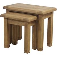 Furniture Link Danube Oak Nest of Tables