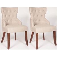 furniture link coco linen dining chair pair