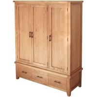 Furniture Link Hampshire Oak Wardrobe - 3 Door