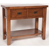 furniture link ashley pine console table large