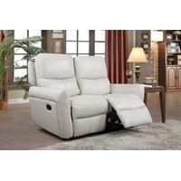 Furniture Link Avalon Leather Chalk 2 Seater Recliner