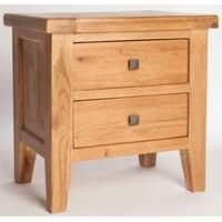 Furniture Link Aylesbury Oak End Table - 2 Drawer