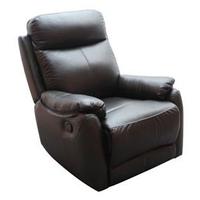 furniture link lavello dark brown armchair recliner