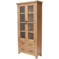 furniture link hampshire oak display cabinet