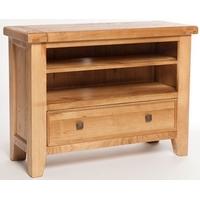 furniture link aylesbury oak tv unit 1 drawer small