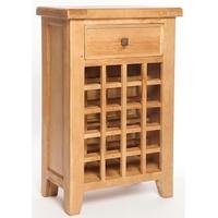 Furniture Link Aylesbury Oak Wine Cabinet - 1 Drawer