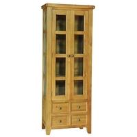 furniture link aylesbury oak display cabinet