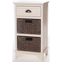 Furniture Link Libra Off White Chest of Drawer - 3 Drawer