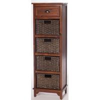 furniture link libra dark chest of drawer 5 drawer