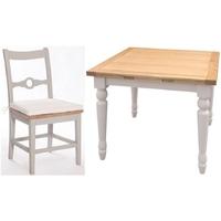 furniture link avoca painted small draw leaf extending dining set with ...