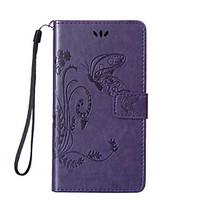 Full Body Wallet / Card Holder / with Stand / Embossed Butterfly PU Leather Hard Case Cover For HuaweiHuawei P9 / Huawei P9 Lite / Huawei