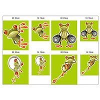 Funny Car Popular Cartoon Frog Personality Stickers 3D Stereo Decorative Decal Stickers House Lizard Waterproof