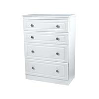 Furniture Express Pembroke 4 Drawer Deep Chest White 4 Drawer Chest Drawer Chest