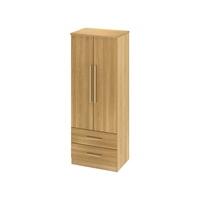 Furniture Express Sherwood Tall 2 Drawer Robe Modern Oak 2 Door 2 Drawer Wardrobe