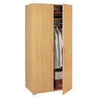 fusion 2 door wardrobe beech