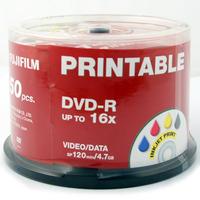 fuji dvd r printable inkjet 47gb 16x speed 50 discs