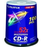 fuji cd r 700mb 52x speed 100 discs