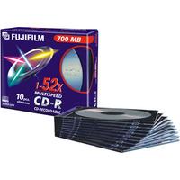 Fuji CD-R with Slim Cases 700MB - 52x Speed - 10 Discs