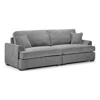 Funk 4 Seater Fabric Sofa Grey