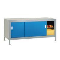 FULL AREA SLIDING DOOR CABINET BLUE