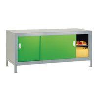 FULL AREA SLIDING DOOR CABINET GREEN