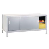 FULL AREA SLIDING DOOR CABINET LIGHT GREY