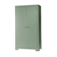 Fusion Wooden Wardrobe In Green Pine With 2 Doors
