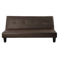 Fusion Faux Leather Sofa Bed Brown