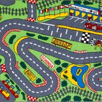 Fun Formula One Children\'s Play Mat - Kiddy Rugs 100x190
