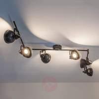 Functional Peer country house ceiling lamp, 6-bulb