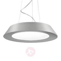Futuristic LED hanging light CONUS, 46 cm, grey
