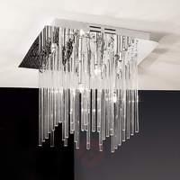 Future Ceiling Light with Glass Rods Sparkling