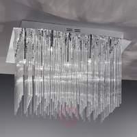 Future II Ceiling Light with Glass Rods Sparkling