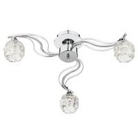 FUE5350 Fuego 3 Light Semi Flush Ceiling Light In Polished Chrome