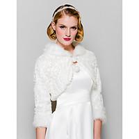 fur wraps wedding wraps coatsjackets long sleeve faux fur white weddin ...