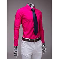 Fuchsia Slim Fit Long Sleeve Shirt