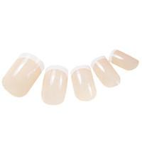 Full Cover Nude Acrylic Nails Tips With Nail Glue