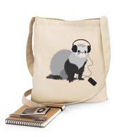 Funny Music Loving Ferret Bag