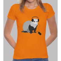 funny music loving ferret t shirt