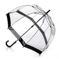 fulton birdcage clear umbrella black one size