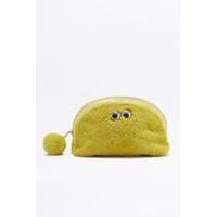 Furry Eyes Make-Up Bag, DARK YELLOW