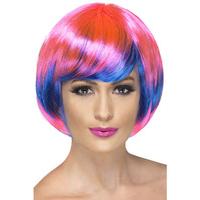 Funky Babe Wig Blue and Pink