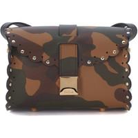 Furla Amazzone leather camouflage shoulder bag women\'s Shoulder Bag in brown
