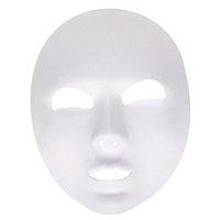 full face mask fabric white halloween party masks eyemasks disguises f ...
